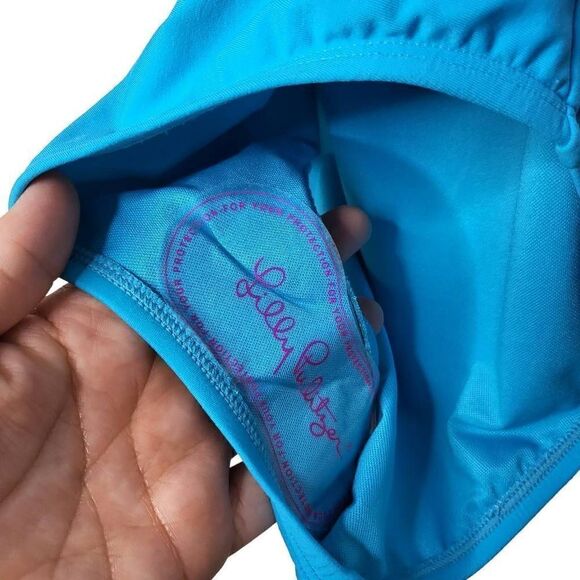 Lilly Pulitzer Teslee One Piece Swimsuit in Turquoise Oasis Size 0 - Picture 7 of 11